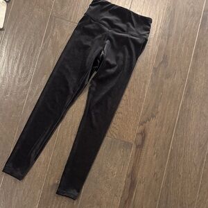 Athleta Black velvet Leggings